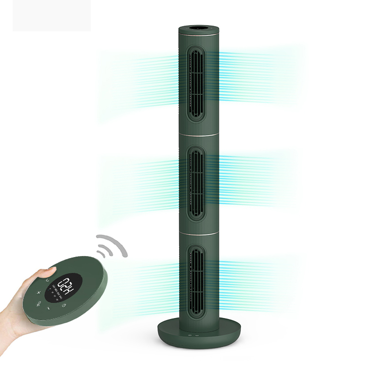 Green Rubik's Cube Combined Air Circulation Tower Fan