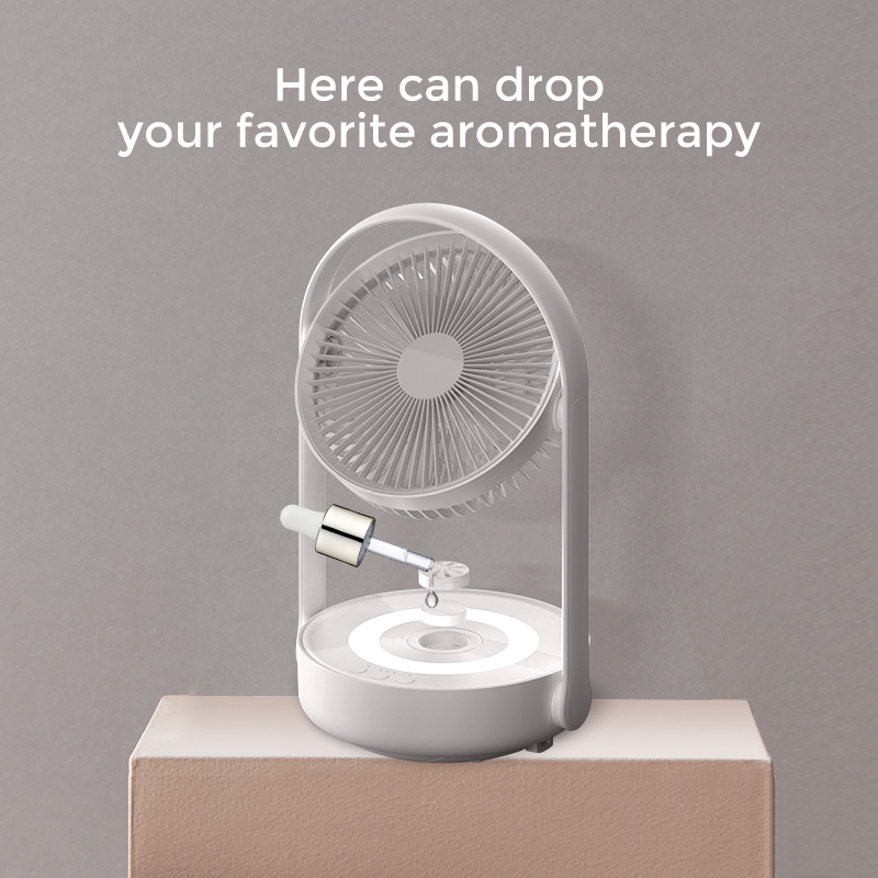 Portable Rechargeable Aromatherapy Table Desk Fan