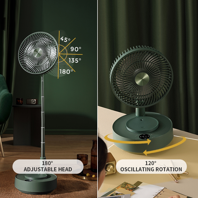 Telescopic Foldable Air Circulation Standing Fan