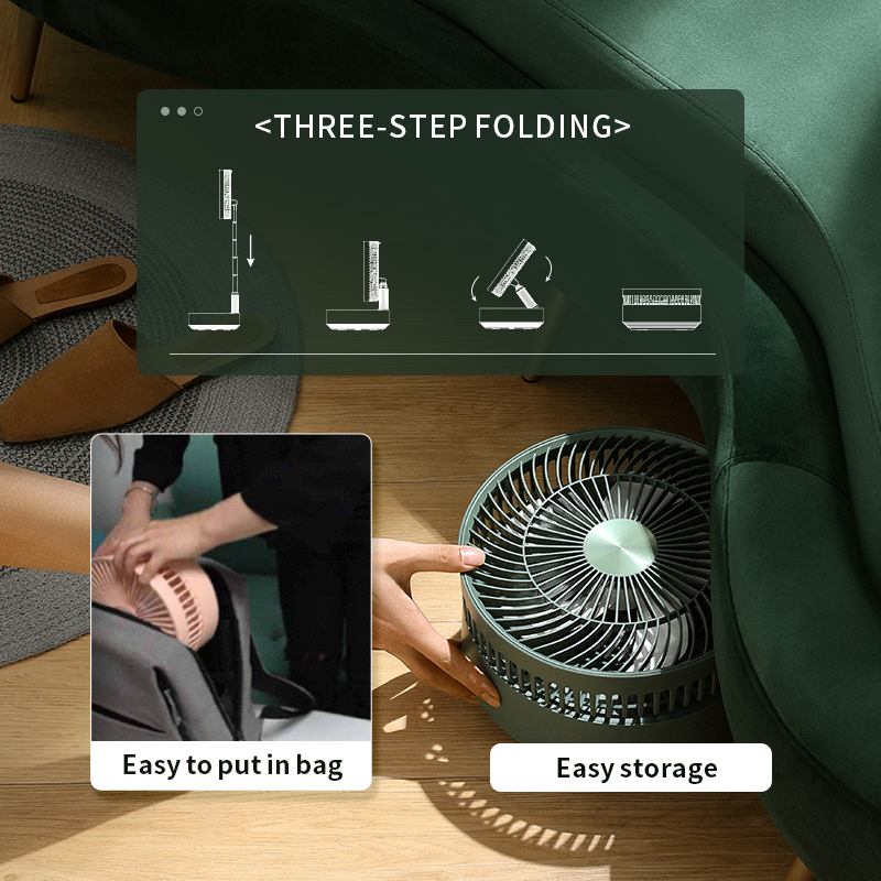 Telescopic Foldable Air Circulation Standing Fan