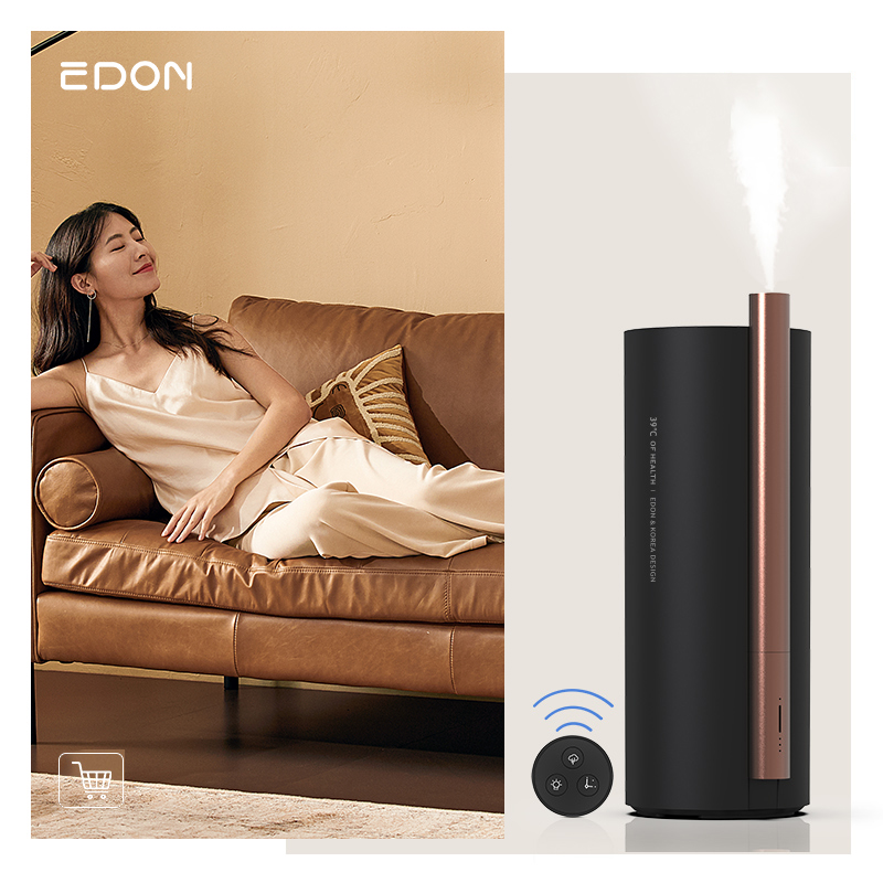 Black UV Cool and Warm Mist Air Ultrasonic Humidifier