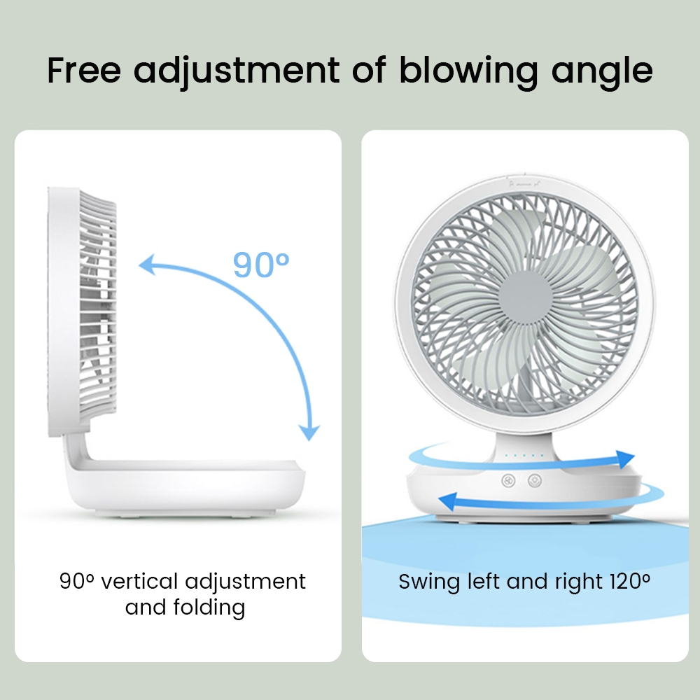 Portable USB Folding Air Circulation Table Desk Fan