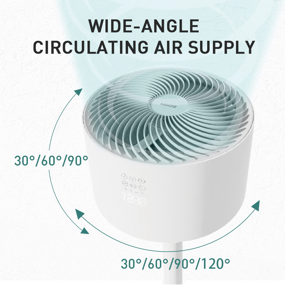 Air Purification Circulation Standing Pedestal Fan