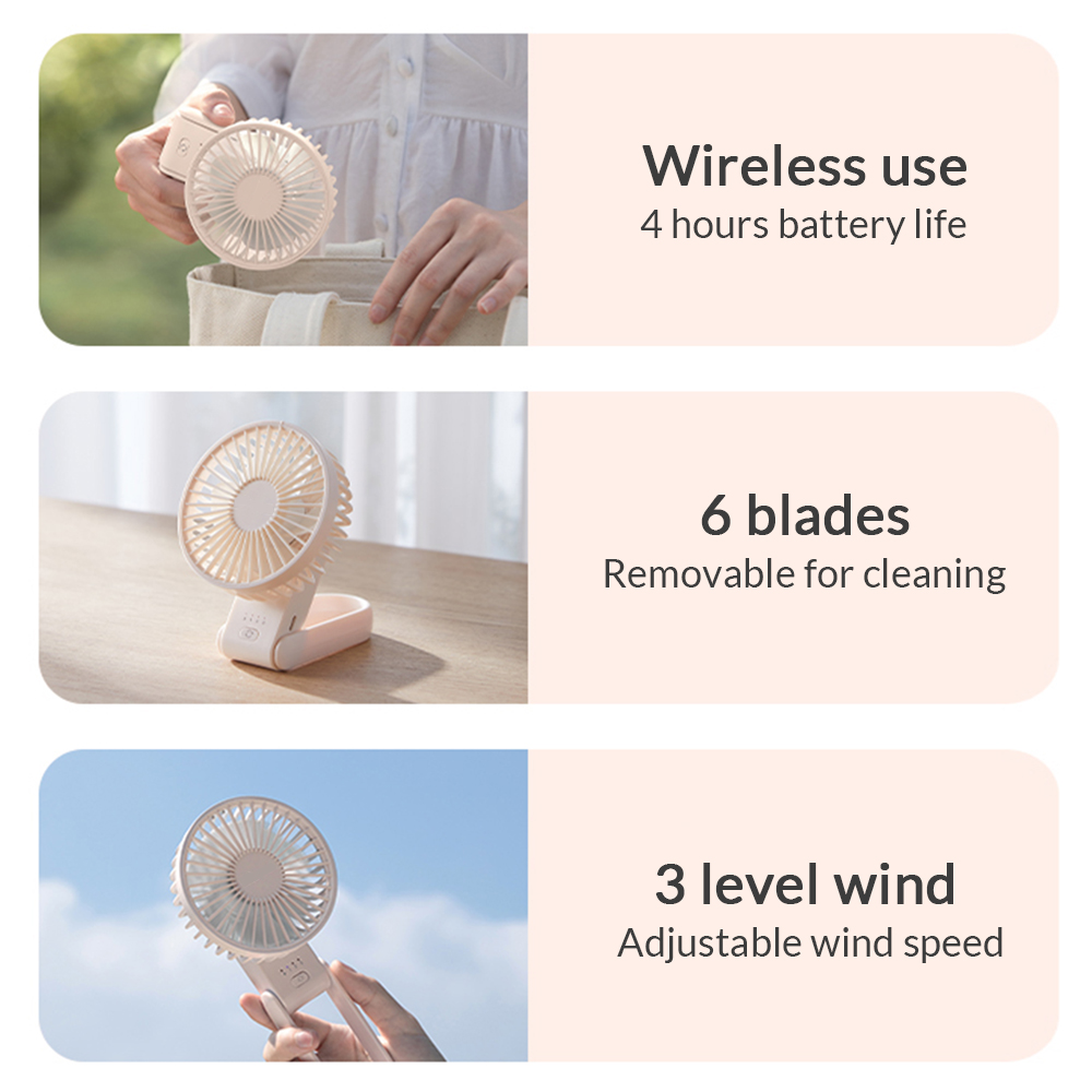 Mini Foldable Rechargeable USB Portable Handheld Fan