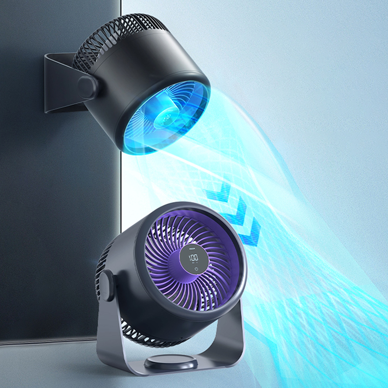 Portable Rechargeable Table Wall-Mounted Barrel Fan