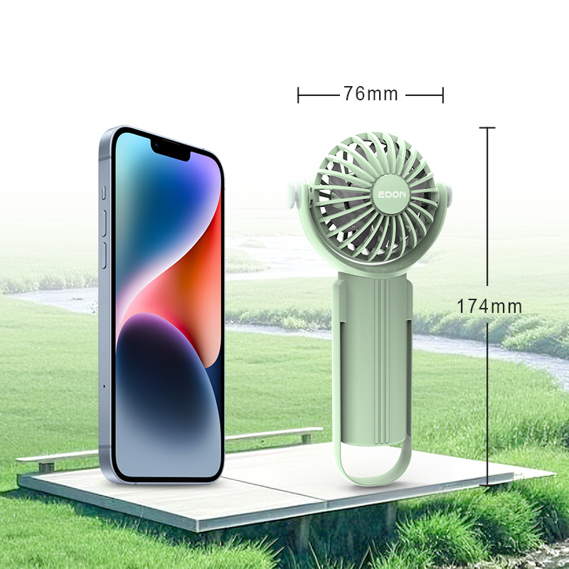 EDON E115 270° Rotation Handheld Fan with Curved Cover