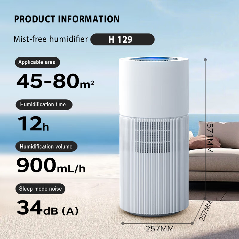 EDON Smart Healthy 8L Mist Free Humidifiers for Bedroom Baby Room