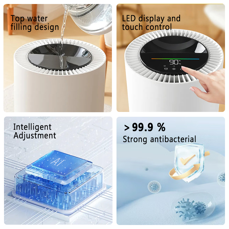 EDON Smart Healthy 8L Mist Free Humidifiers for Bedroom Baby Room