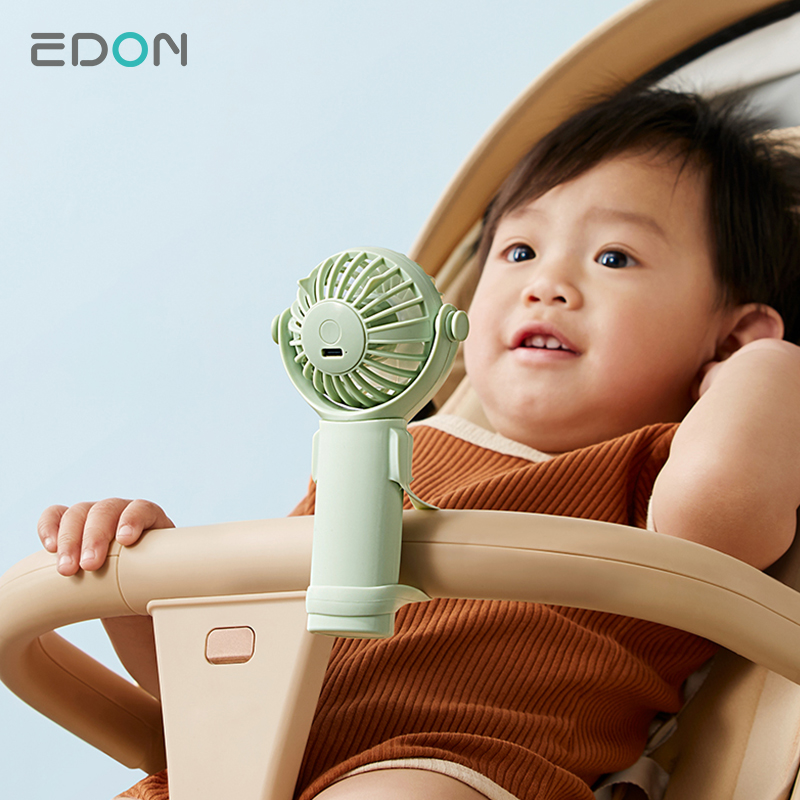 EDON E115 270° Rotation Handheld Fan with Curved Cover