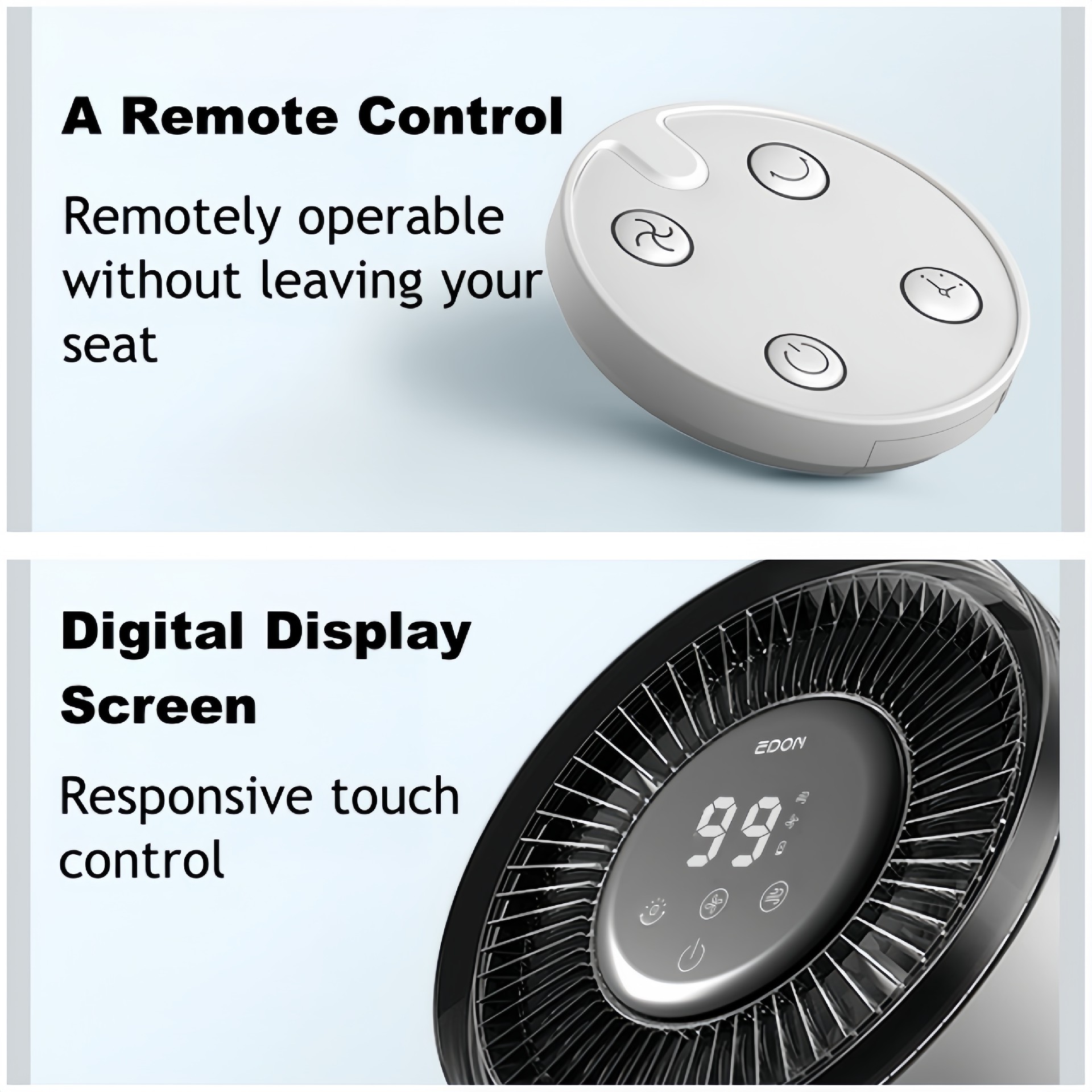 EDON 3-in-1 Multifunctional Fan Air Purifying Circulation Fan