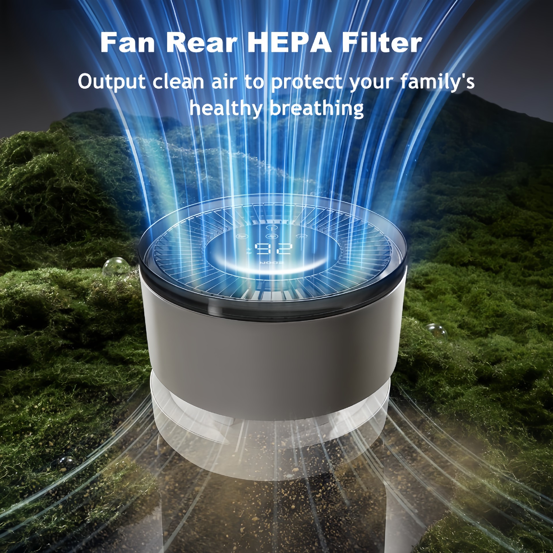 EDON 3-in-1 Multifunctional Fan Air Purifying Circulation Fan