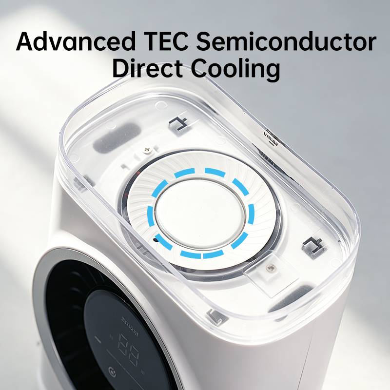 Japan Korea Home Camping Semiconductor Cooling Table Fan Portable Misting Fan Rechargeable Air Cooler Fan