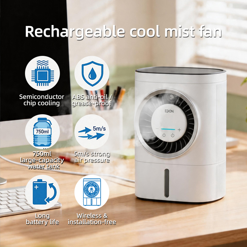 TEC Semiconductor Chip Portable Table Fans Mini Usb Rechargeable Outdoor Misting Cooling Fans
