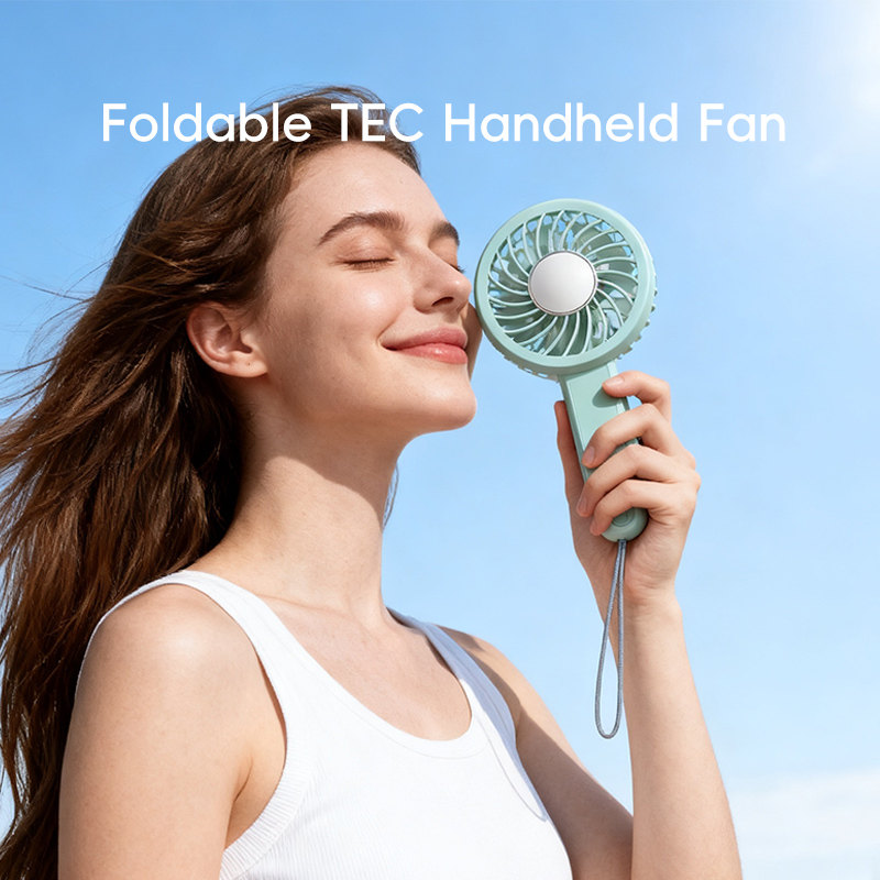 Custom Foldable Small Table Hand Fan Rechargeable Mini Portable Usb Handheld Fan