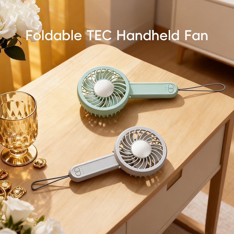 Custom Foldable Small Table Hand Fan Rechargeable Mini Portable Usb Handheld Fan